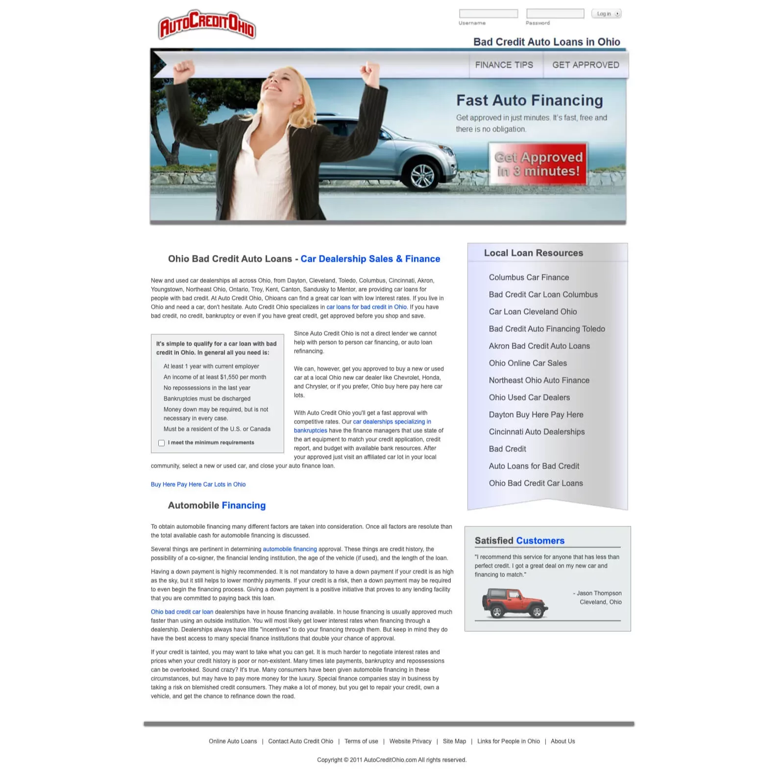 Auto Credit Ohio